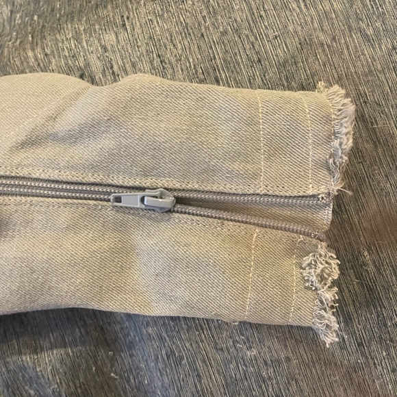 Wild Diva Denim Peep Toe Booties 6 4” Heel - Picture 2 of 8